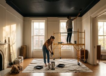 Peindre son plafond en noir : faut-il oser ?